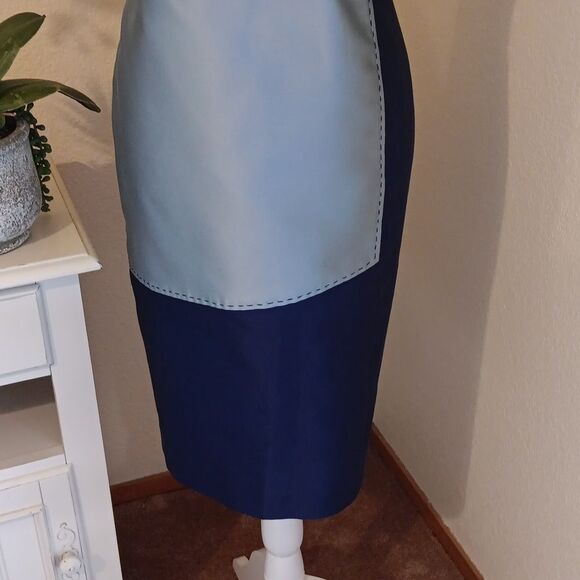 NWT. THANA Elegant Strapless Colorblock Dress. Retro. - Picture 3 of 11